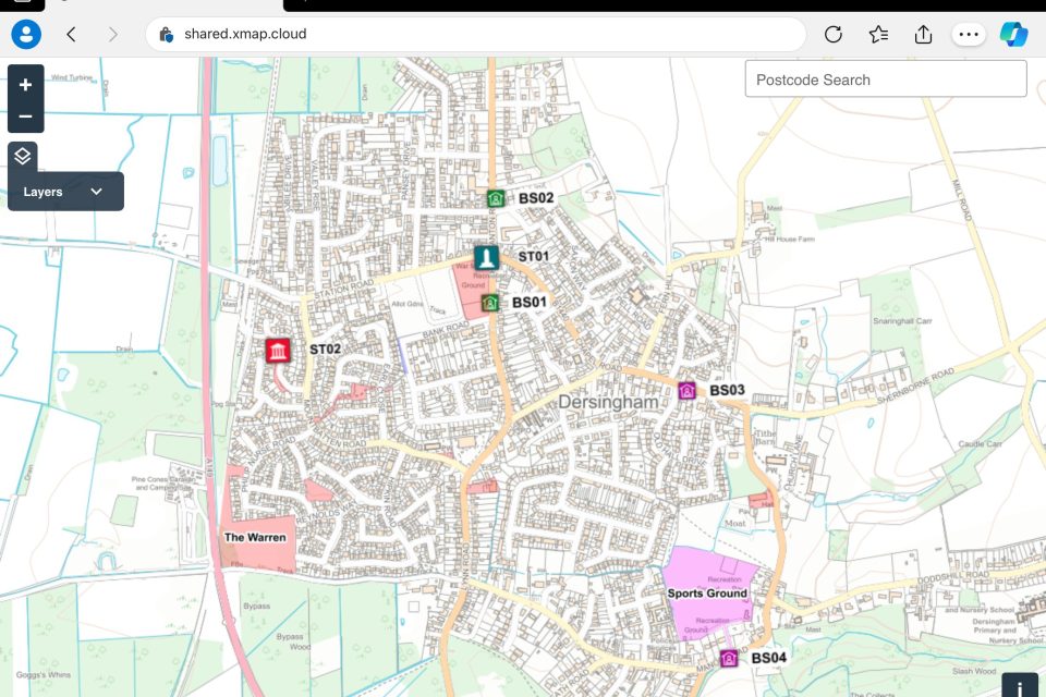 Example interactive map